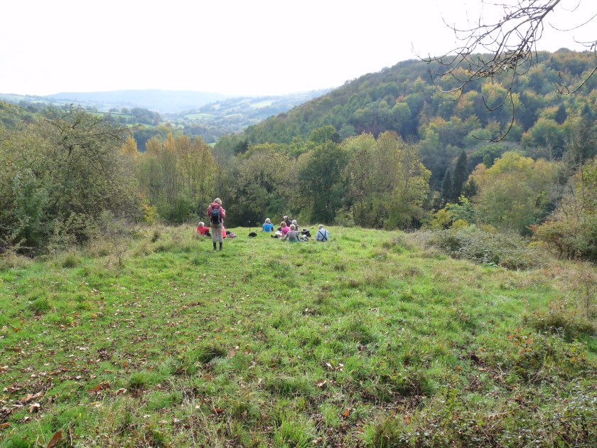 Group taking a well earned break to enjoy the scenery.