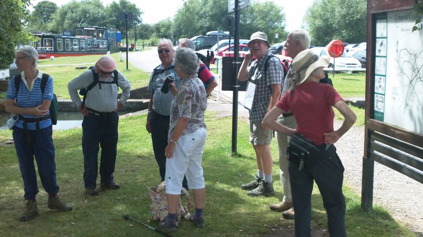 Group take on well needed refreshments at Saul Junction.
