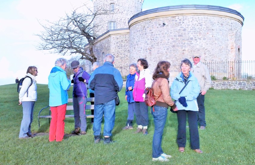 Group pausing for breath at the Clifton Observatory.