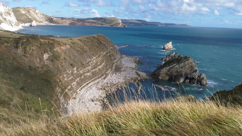 Dramatic scenery of the SWCR just east of Lulworth Cove