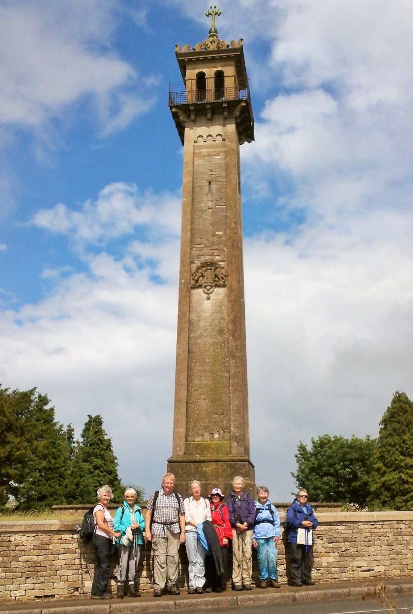 Group at the Somerset Monument near Hawkesbury towards the end of the walk.