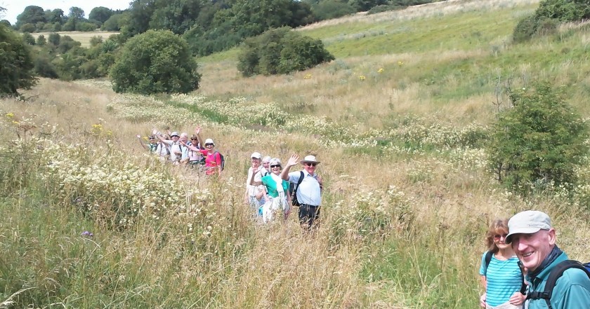 Group waving at the camera man (Gordon) in the Nature Reserve