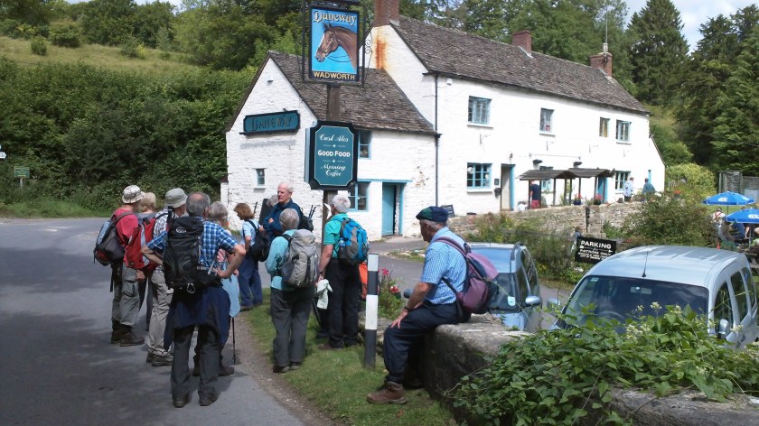 Group deciding who is and who isn't going to the Daneway Pub at lunchtime!