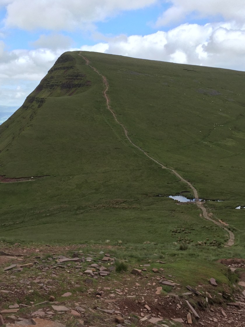 The climb up the Cribin awaits only the brave or fool hardy