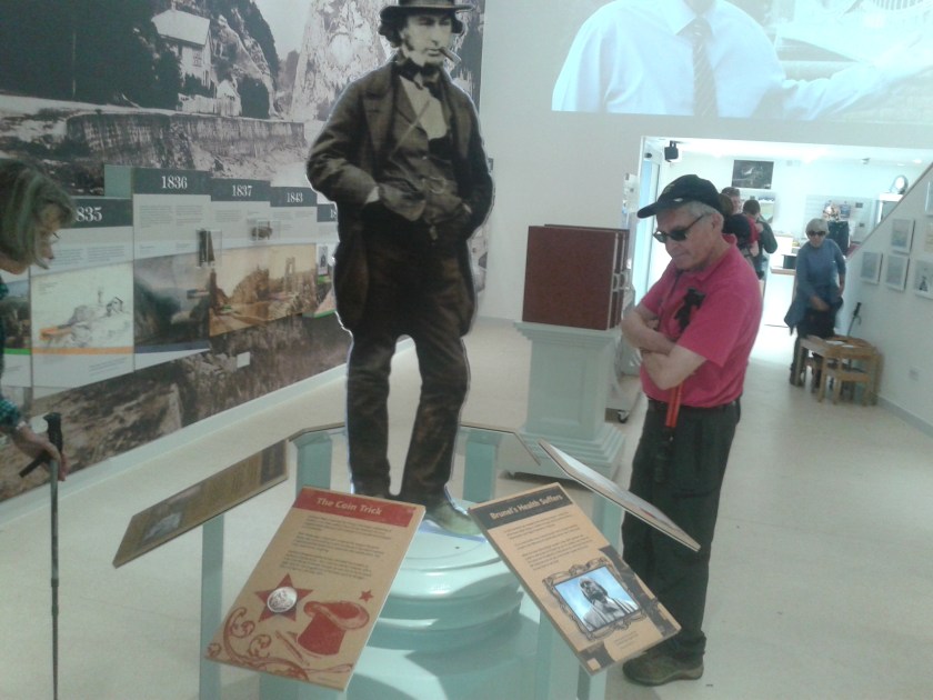Mr McGregor discusses with Mr Brunel the finer points of Bridge Building and leading walks in the Bristol area.