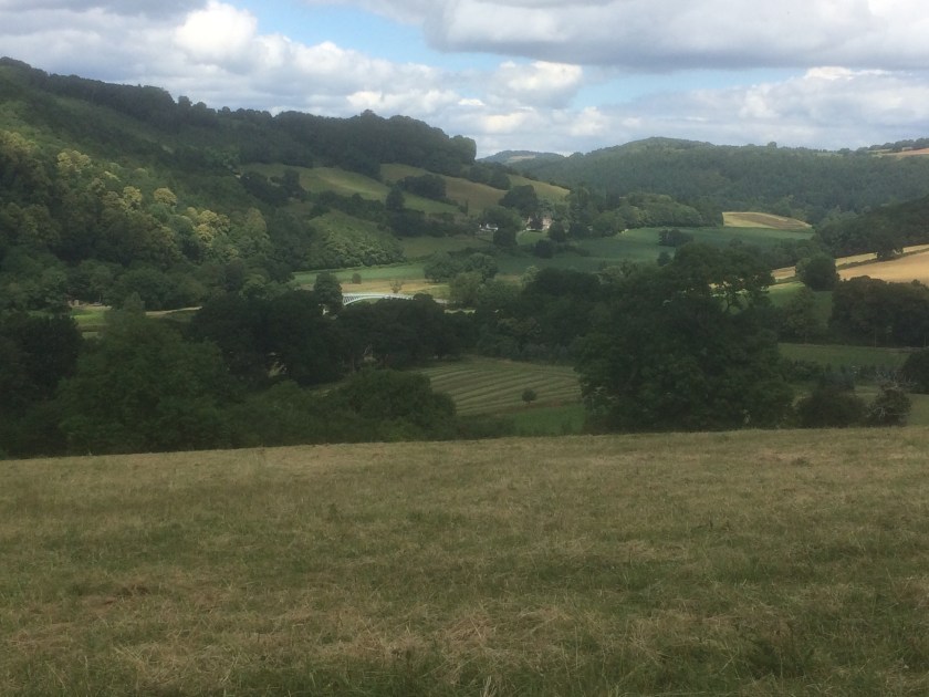The Wye Valley from about Bigweir at lunchtime