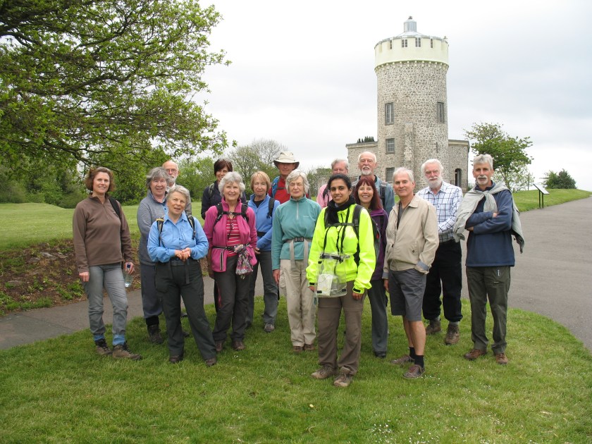 Group at the Observatory Tower on Clifton Down.