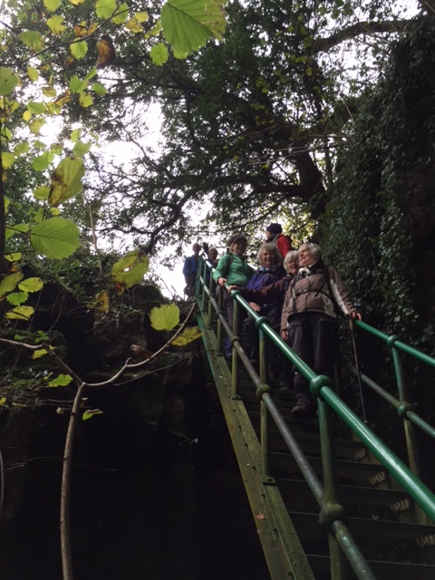 Group start the descent of the 365 step ladder!