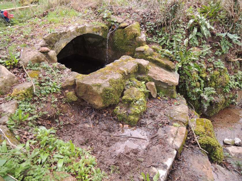 Close up of the Compton Martin Rag Well