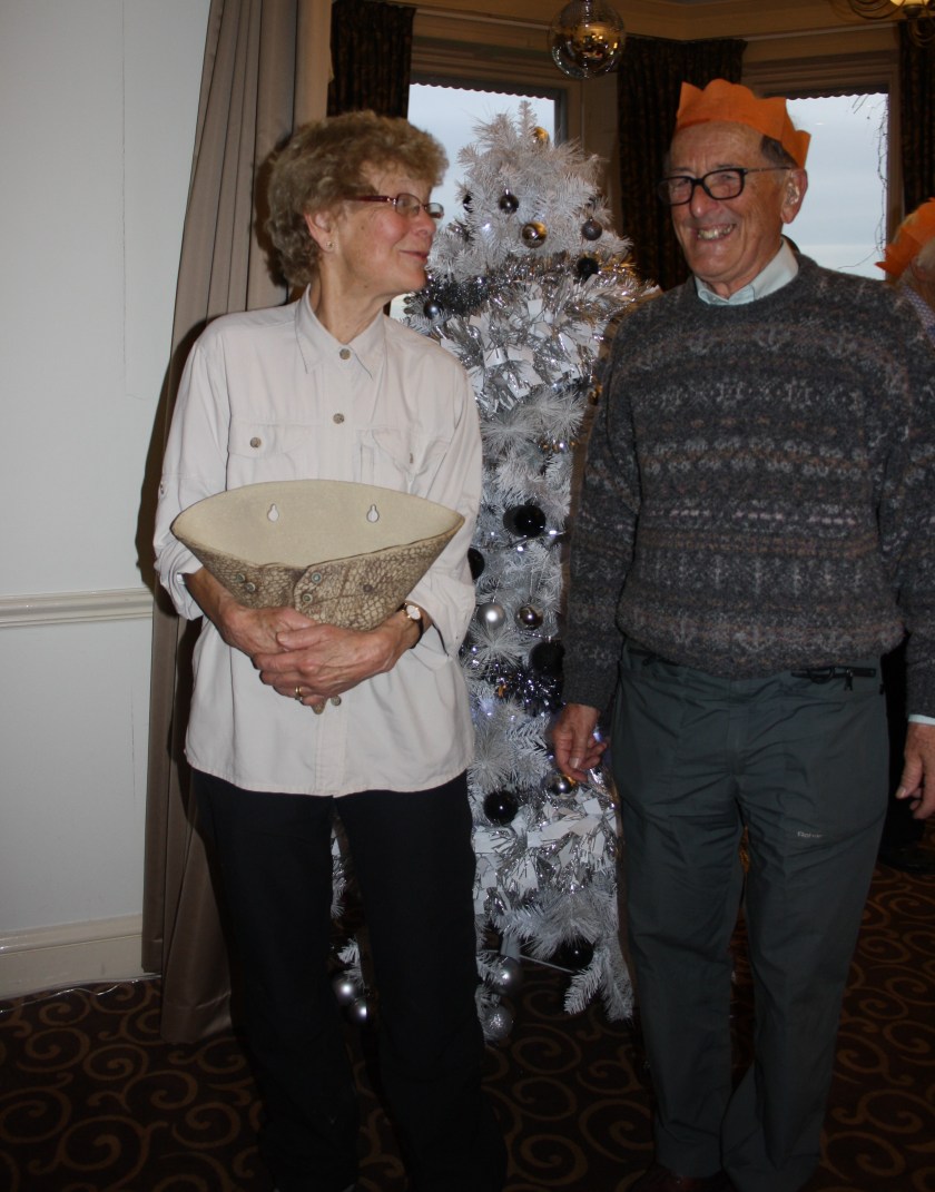 Pat and Don posing after the presentations