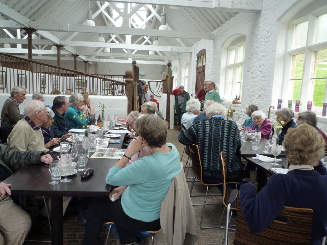 Don staring his speech after the Celebration Lunch