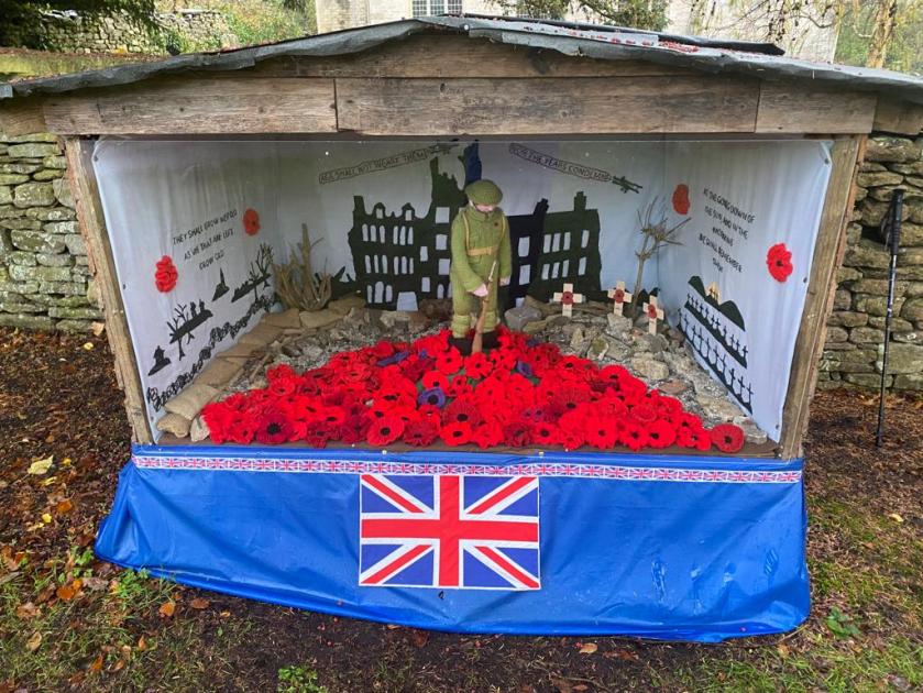 outside Alderley church